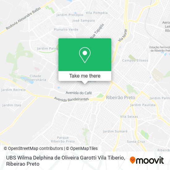 UBS Wilma Delphina de Oliveira Garotti Vila Tiberio map