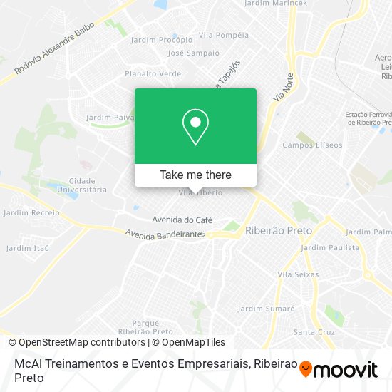 Mapa McAl Treinamentos e Eventos Empresariais