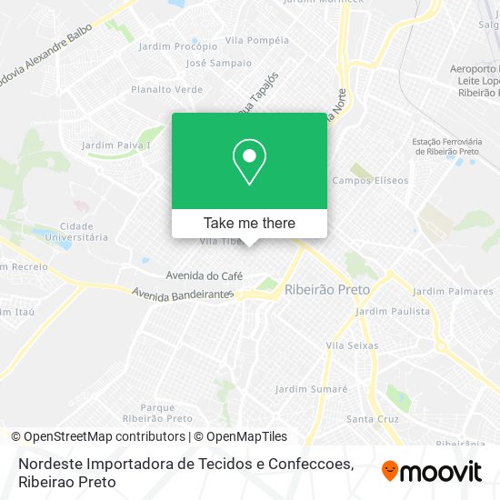 Nordeste Importadora de Tecidos e Confeccoes map