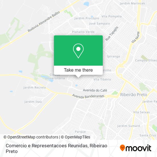 Mapa Comercio e Representacoes Reunidas