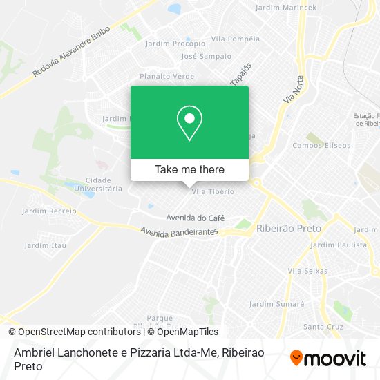 Mapa Ambriel Lanchonete e Pizzaria Ltda-Me