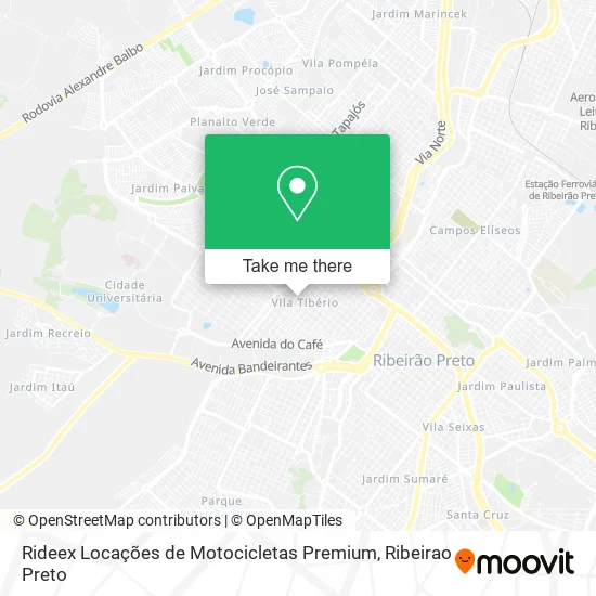Rideex Locações de Motocicletas Premium map