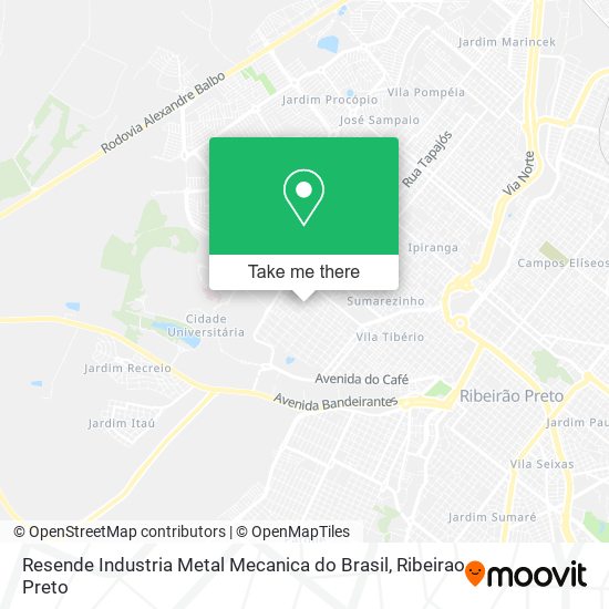 Mapa Resende Industria Metal Mecanica do Brasil