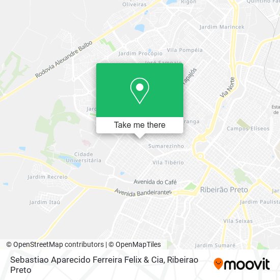 Sebastiao Aparecido Ferreira Felix & Cia map