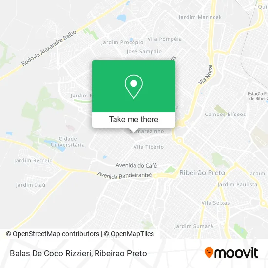 Balas De Coco Rizzieri map