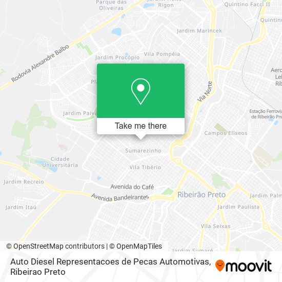 Auto Diesel Representacoes de Pecas Automotivas map