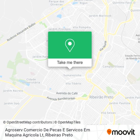 Mapa Agroserv Comercio De Pecas E Servicos Em Maquina Agricola Lt