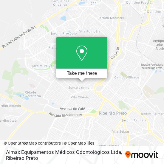 Mapa Almax Equipamentos Médicos Odontológicos Ltda