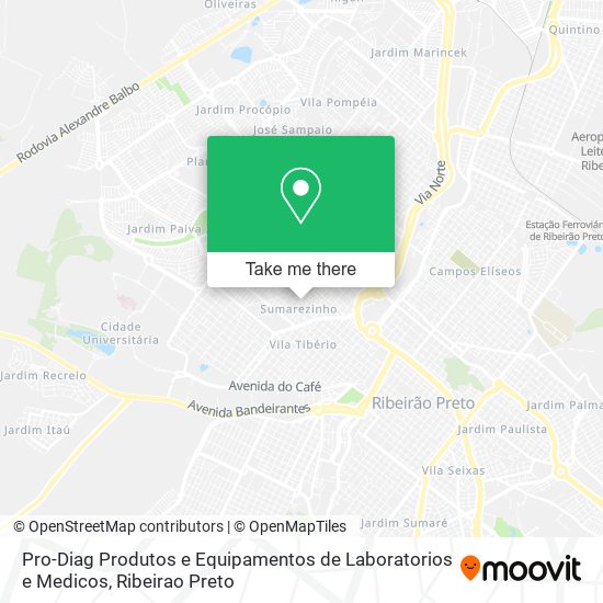 Pro-Diag Produtos e Equipamentos de Laboratorios e Medicos map