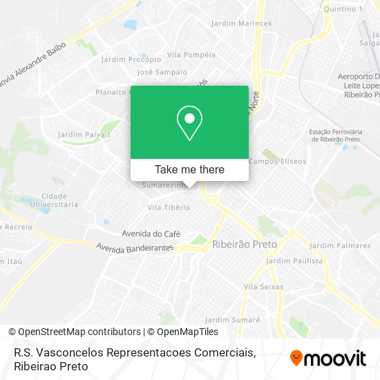 R.S. Vasconcelos Representacoes Comerciais map