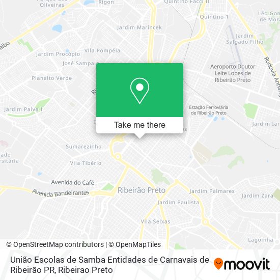 União Escolas de Samba Entidades de Carnavais de Ribeirão PR map