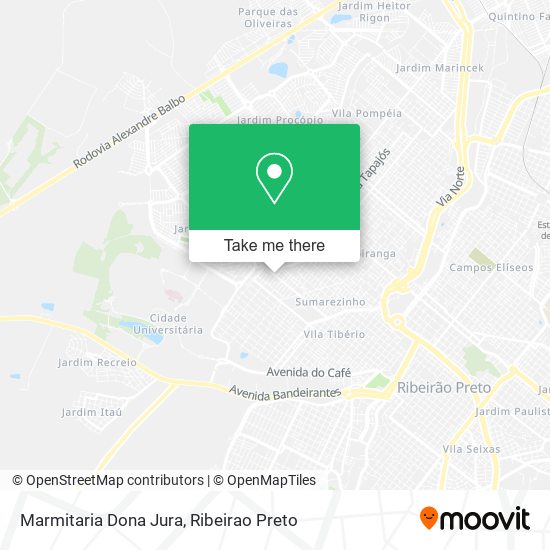 Mapa Marmitaria Dona Jura