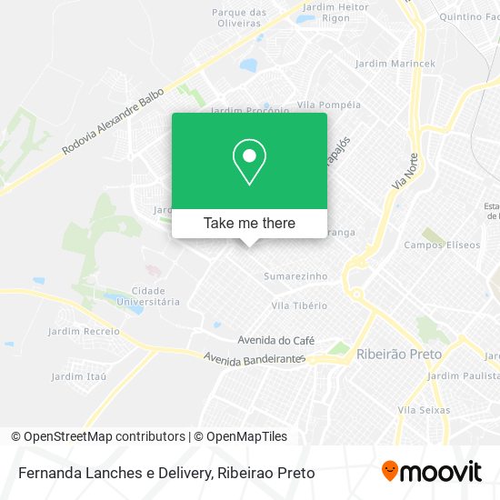 Mapa Fernanda Lanches e Delivery