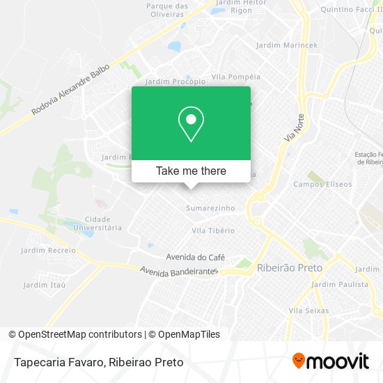 Tapecaria Favaro map