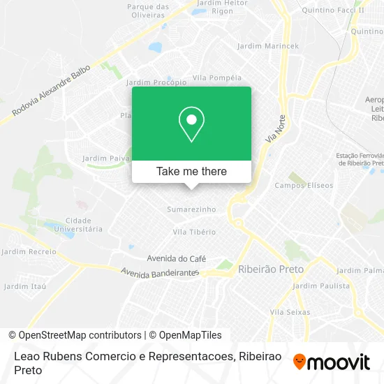 Leao Rubens Comercio e Representacoes map