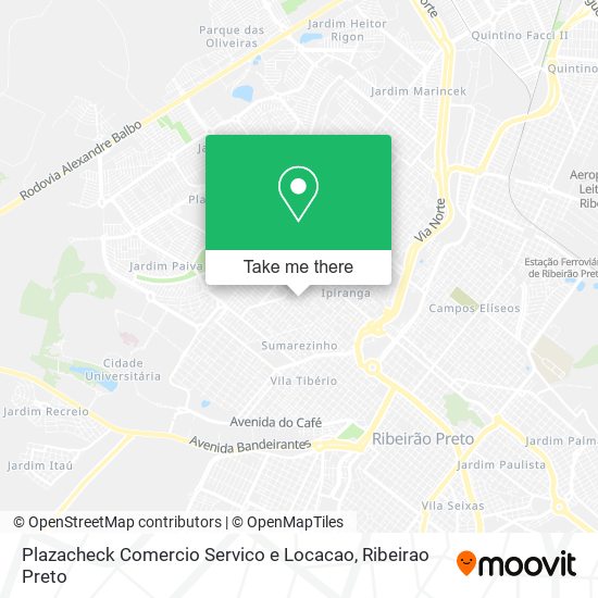 Mapa Plazacheck Comercio Servico e Locacao