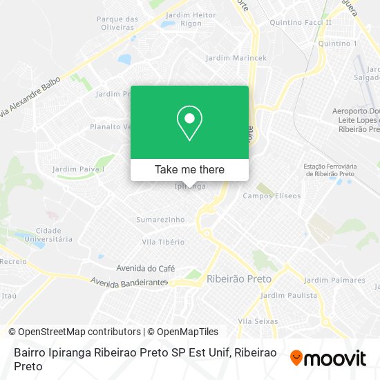 Bairro Ipiranga Ribeirao Preto SP Est Unif map