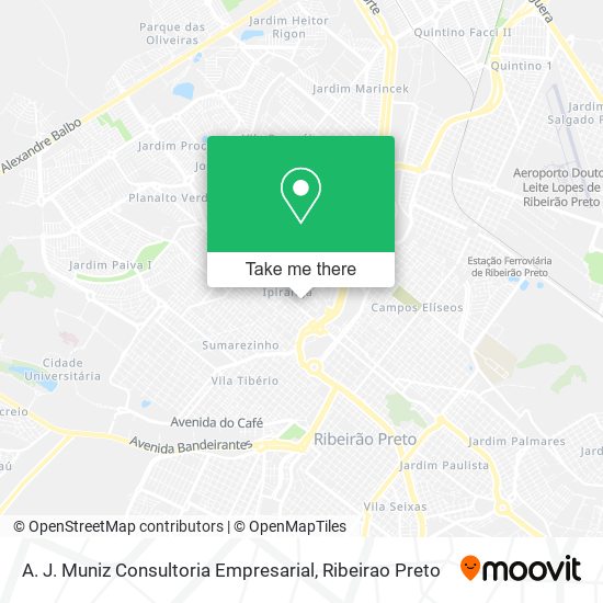 Mapa A. J. Muniz Consultoria Empresarial