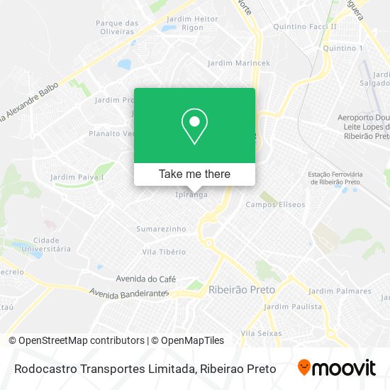 Mapa Rodocastro Transportes Limitada