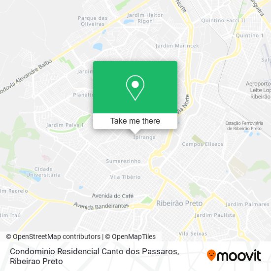 Condominio Residencial Canto dos Passaros map