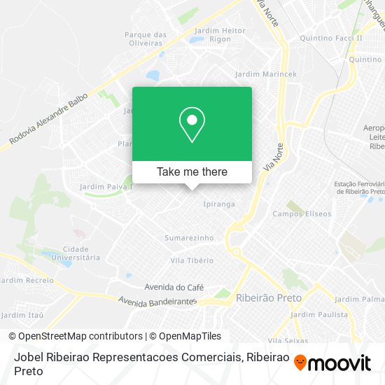 Mapa Jobel Ribeirao Representacoes Comerciais