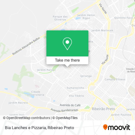 Bia Lanches e Pizzaria map