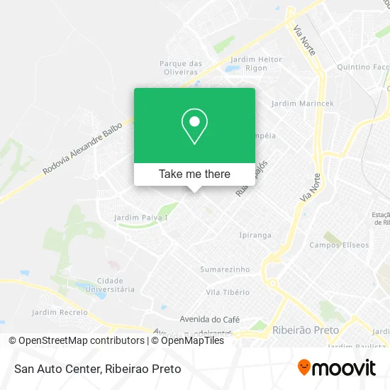San Auto Center map