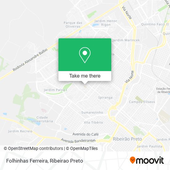 Folhinhas Ferreira map