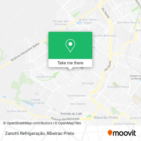 Mapa Zanotti Refrigeração