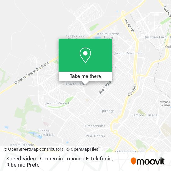 Mapa Speed Video - Comercio Locacao E Telefonia