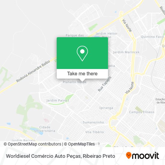 Mapa Worldiesel Comércio Auto Peças