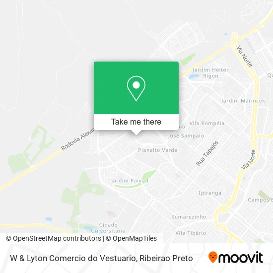 W & Lyton Comercio do Vestuario map