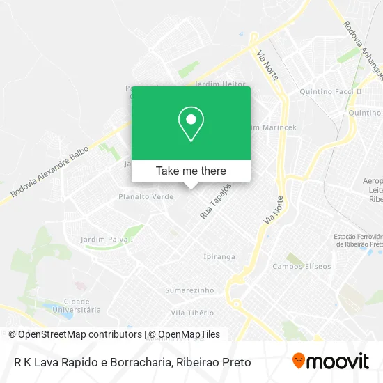 R K Lava Rapido e Borracharia map