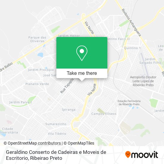 Geraldino Conserto de Cadeiras e Moveis de Escritorio map