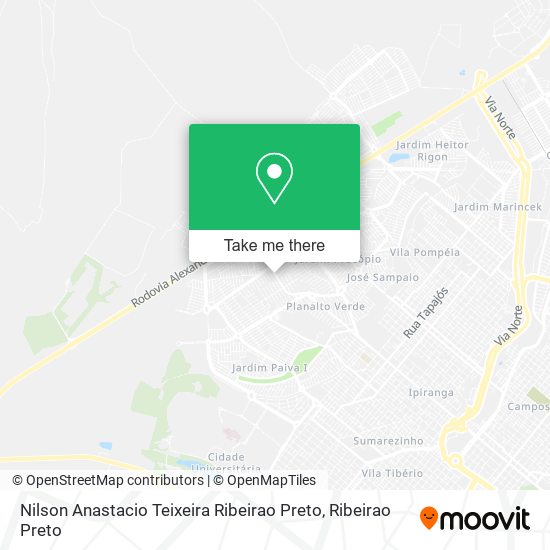 Mapa Nilson Anastacio Teixeira Ribeirao Preto