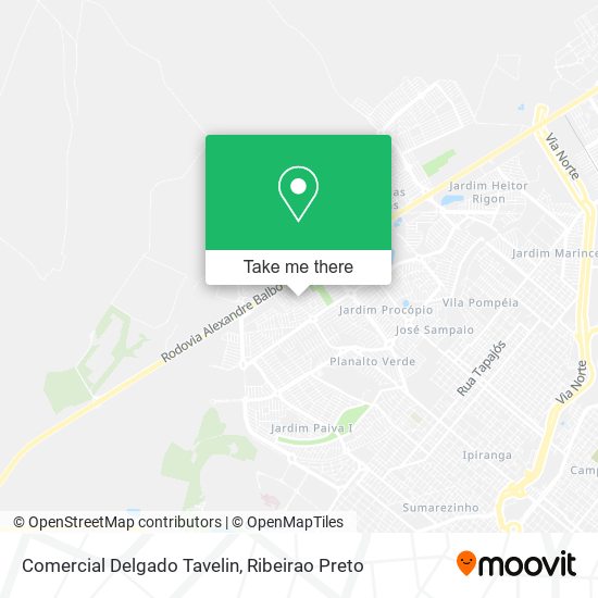 Comercial Delgado Tavelin map