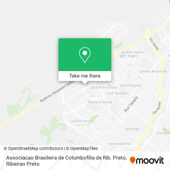 Associacao Brasileira de Columbofilia de Rib. Preto map