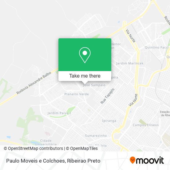 Mapa Paulo Moveis e Colchoes