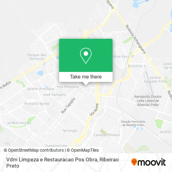 Vdm Limpeza e Restauracao Pos Obra map