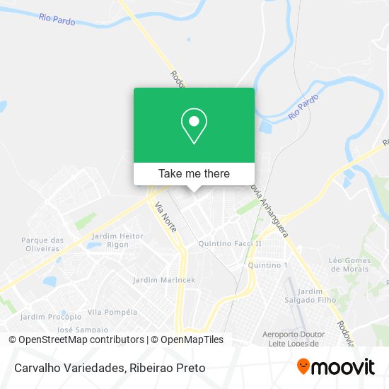 Carvalho Variedades map