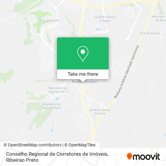 Conselho Regional de Corretores de Imóveis map