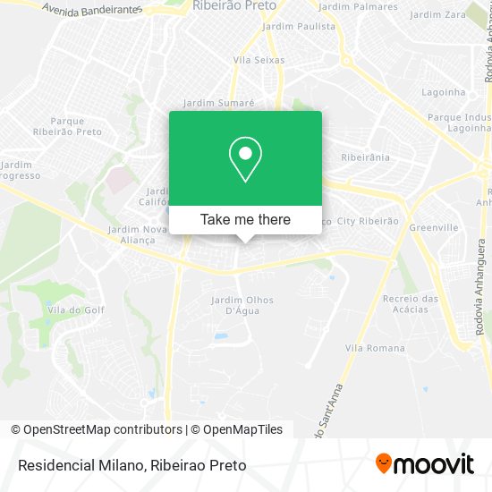 Residencial Milano map