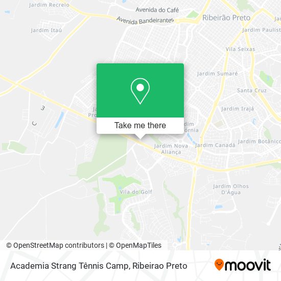 Mapa Academia Strang Tênnis Camp