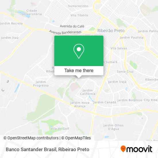 Mapa Banco Santander Brasil