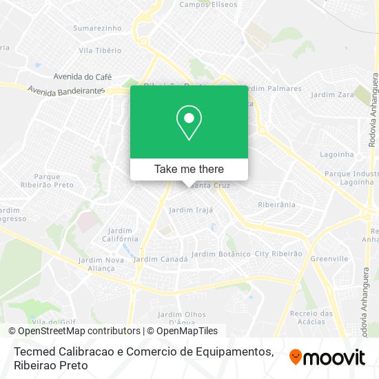 Mapa Tecmed Calibracao e Comercio de Equipamentos