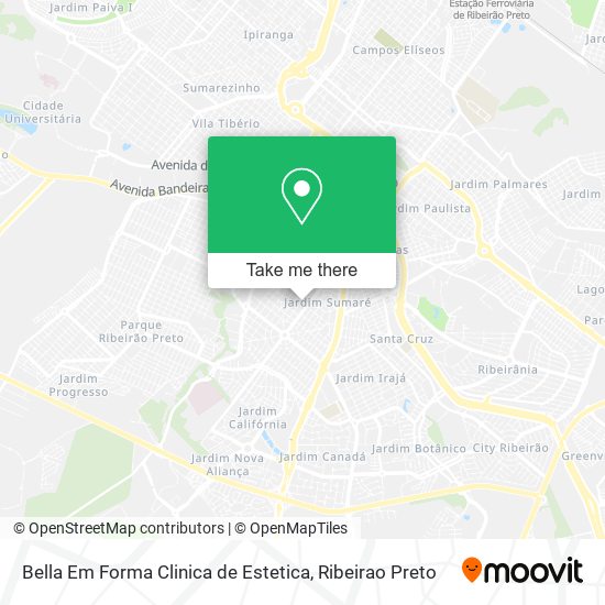 Mapa Bella Em Forma Clinica de Estetica