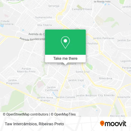 Taw Intercâmbios map