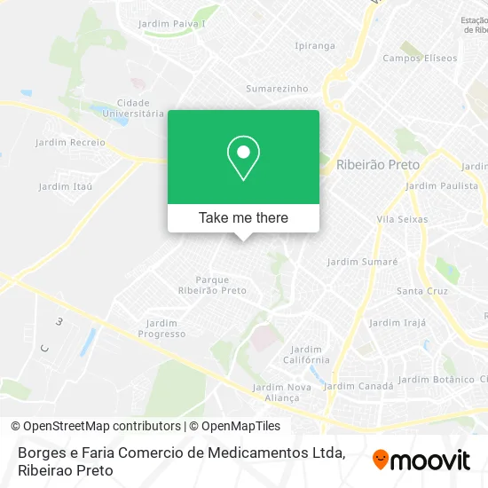 Borges e Faria Comercio de Medicamentos Ltda map