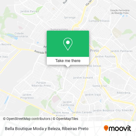 Bella Boutique Moda y Beleza map