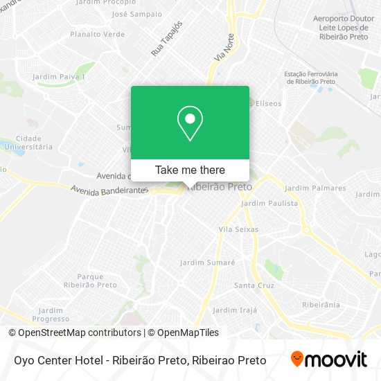 Oyo Center Hotel - Ribeirão Preto map